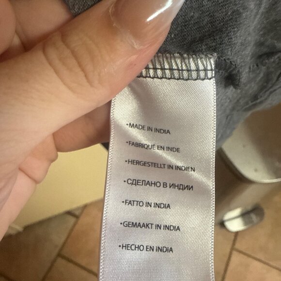 HB Gray Long Sleeve Crewneck T-Shirt 60% Cotton 40% Polyester 4XL - Picture 5 of 6